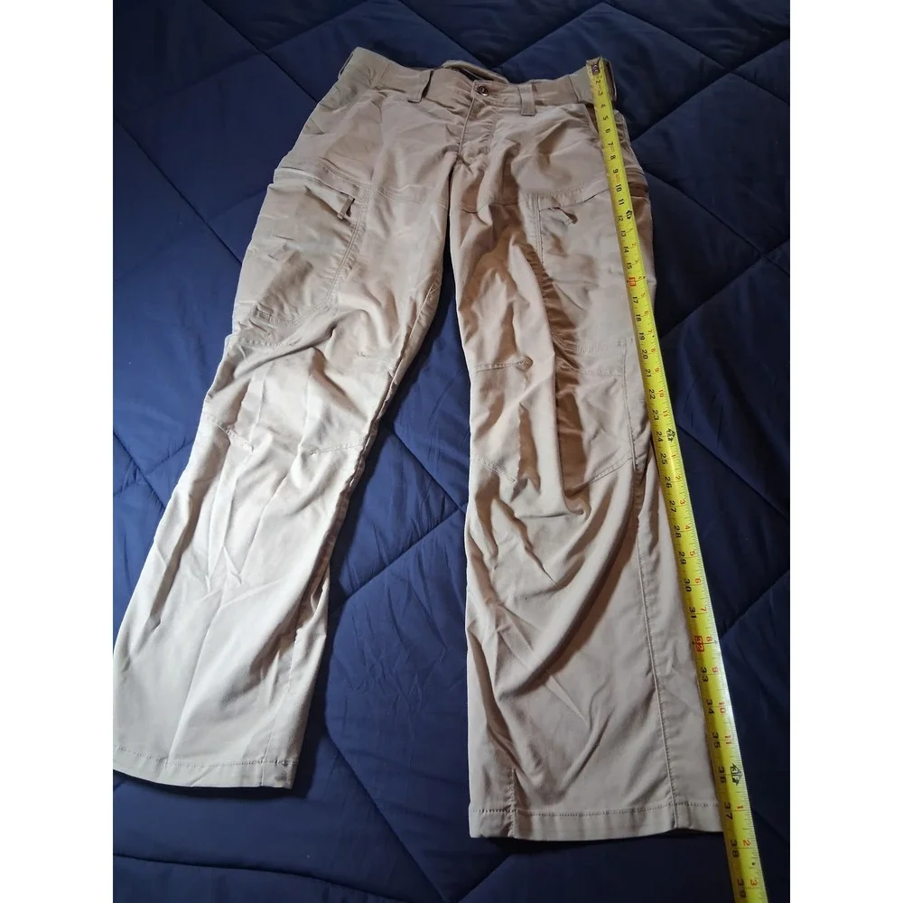 5.11 Tactical Apex Men Khaki Tan Cargo Pants Multi-Pocket Work Hiking 33x30
